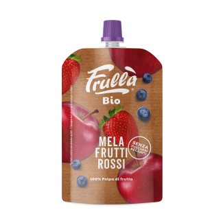 Piure Bio Fructe Roșii +6 luni 100g Frulla  Piure Bio Fructe Roșii +6 luni 100g Frulla
