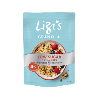 Granola cu nuci și semințe - continut scăzut de zahăr 500G Lizi's Granola cu nuci și semințe - continut scăzut de zahăr 500G Lizi's