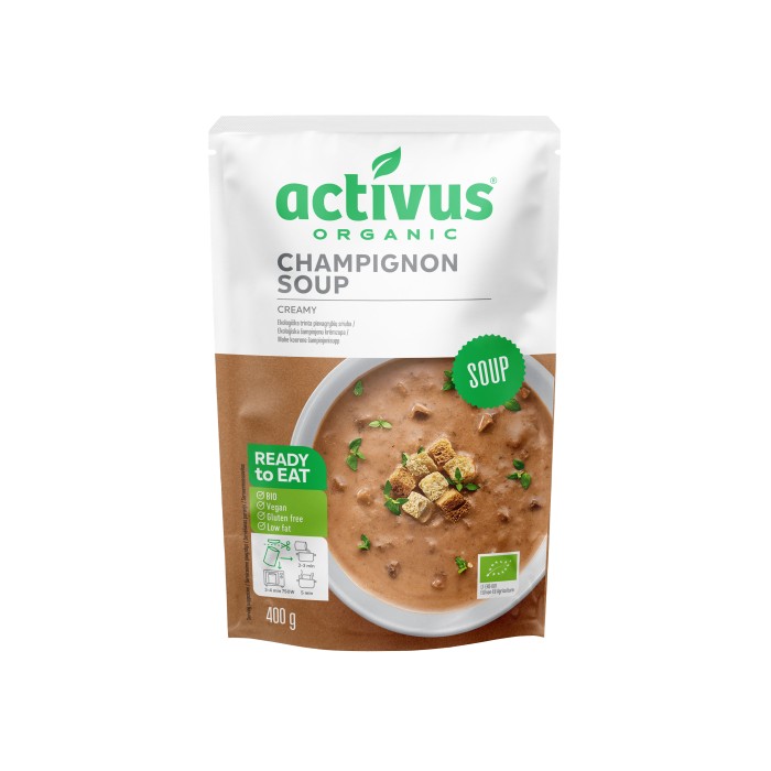 Supă BIO cremă de Ciuperci 400G Activus