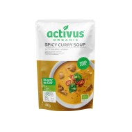 Supa BIO din Curry cu Cremă de Cocos și Ciuperci Shiitake 400G Activus Supa BIO din Curry cu Cremă de Cocos și Ciuperci Shiitake 400G Activus