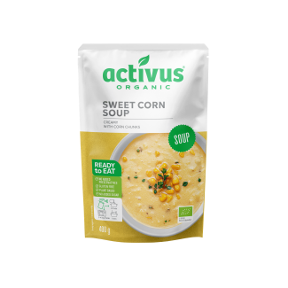 Supă BIO de Porumb Dulce 400G Activus Supă BIO de Porumb Dulce 400G Activus