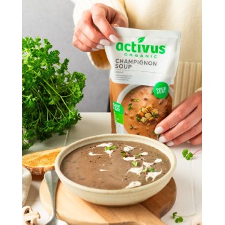 Supă BIO Cremă de Ciuperci 400G Activus Supă BIO Cremă de Ciuperci 400G Activus