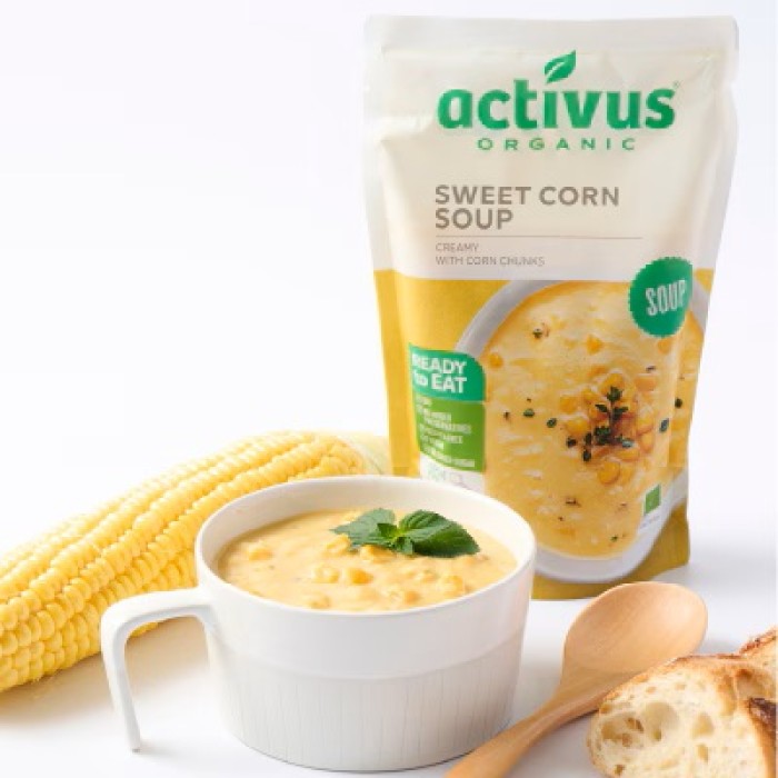 Supă BIO de Porumb Dulce 400g Activus Supă BIO de Porumb Dulce 400g Activus