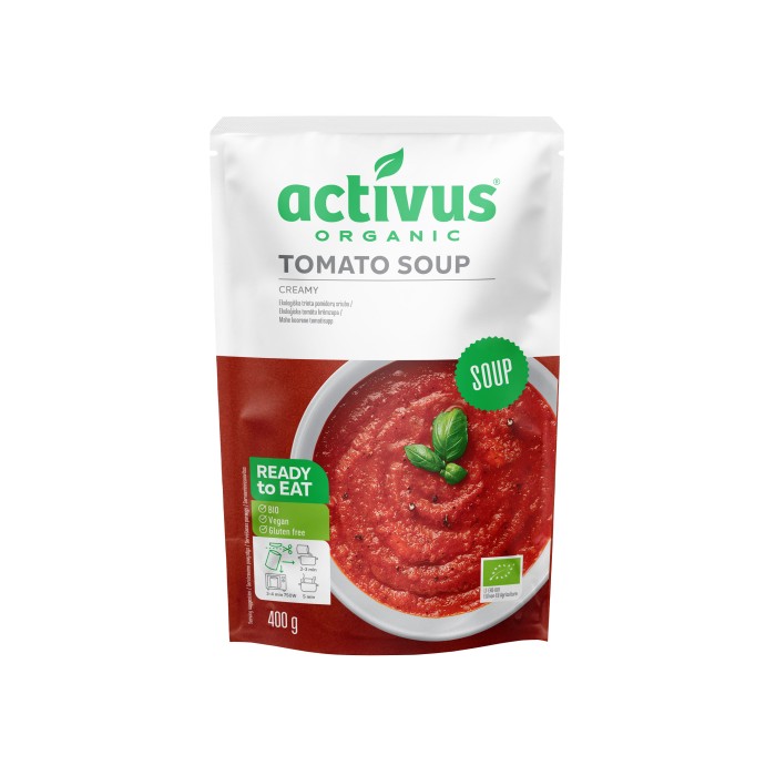 Supă BIO cremă de Roșii 400G Activus Supă BIO cremă de Roșii 400G Activus