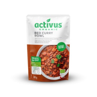 Curry Roșu cu Ciuperci Shiitake și Linte 283g Auga Curry Roșu cu Ciuperci Shiitake și Linte 283g Auga