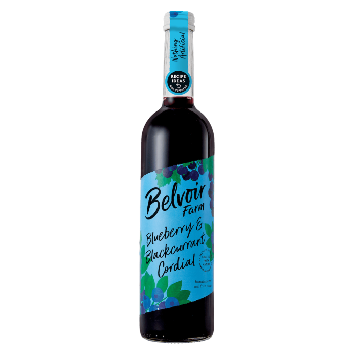 Sirop (Cordial) cu Afine și Coacăze Negre 500ml Belvoir