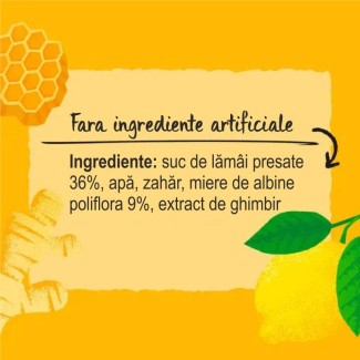 Sirop (Cordial) de Miere, Lamaie si Ghimbir 500ml Belvoir