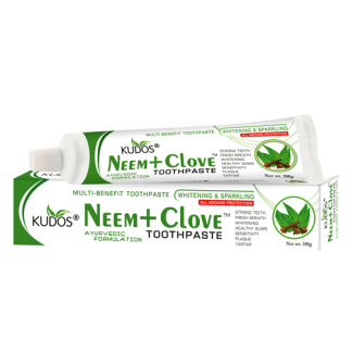 Pasta de Dinți Ayurvedică Neem și Cuișoare 100g Kudos Pasta de Dinți Ayurvedică Neem și Cuișoare 100g Kudos