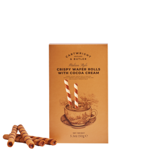 Rulouri Crocante din Napolitană cu Cremă de Cacao 150G Cartwright & Butler Rulouri Crocante din Napolitană cu Cremă de Cacao 150G Cartwright & Butler