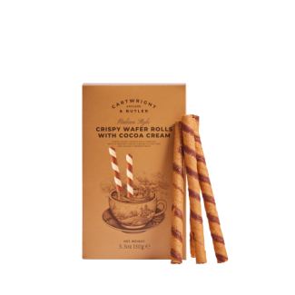 Rulouri Crocante din Napolitană cu Cremă de Cacao 150G Cartwright & Butler Rulouri Crocante din Napolitană cu Cremă de Cacao 150G Cartwright & Butler