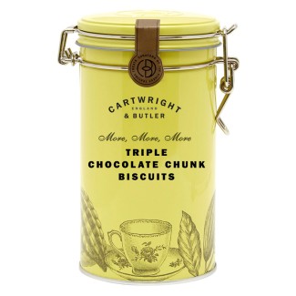 Biscuiți cu 3 tipuri de Ciocolată în cutie metalică 200g Cartwright & Butler Biscuiți cu 3 tipuri de Ciocolată în cutie metalică 200g Cartwright & Butler