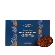 Florentine cu Ciocolată Neagră și Portocală 100g Cartwright & Butler Florentine cu Ciocolată Neagră și Portocală 100g Cartwright & Butler