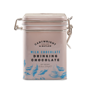 Fulgi de Ciocolată Caldă cu Lapte în cutie metalică 250g Cartwright & Butler Fulgi de Ciocolată Caldă cu Lapte în cutie metalică 250g Cartwright & Butler