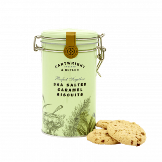 Biscuiți cu cu Caramel Sărat în cutie metalică 200g Cartwright & Butler Biscuiți cu cu Caramel Sărat în cutie metalică 200g Cartwright & Butler