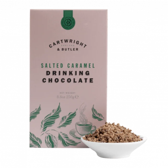 Fulgi de Ciocolată Caldă cu Caramel Sărat 250g Cartwright & Butler