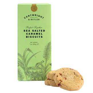 Biscuiți cu Caramel Sărat 200g Cartwright & Butler  Biscuiți cu Caramel Sărat 200g Cartwright & Butler