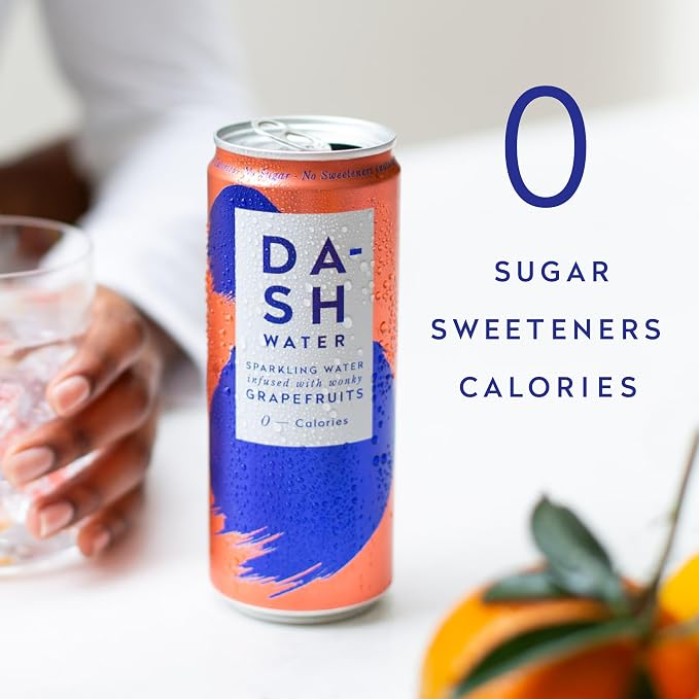 Apa Minerală cu Gust de Grapefruit, Fără Îndulcitori - 0 Calorii - 330ml Dash