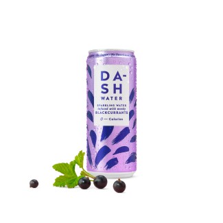 Apa Minerală cu Gust de Coacăze Negre, Fără Îndulcitori - 0 Calorii - 330ml Dash