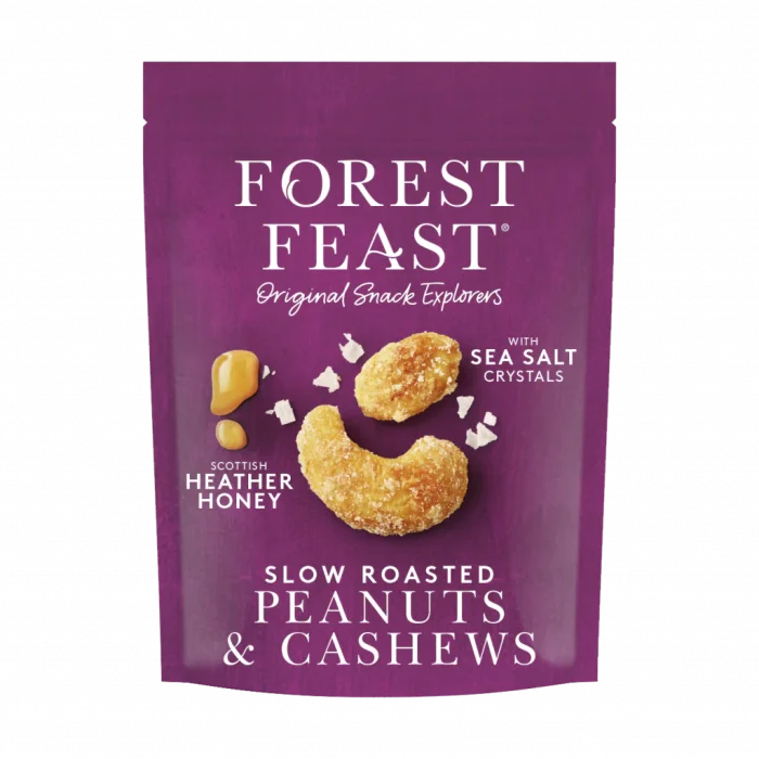 Arahide și Caju Glazurate cu Miere și Sare de Mare 120g Forest Feast