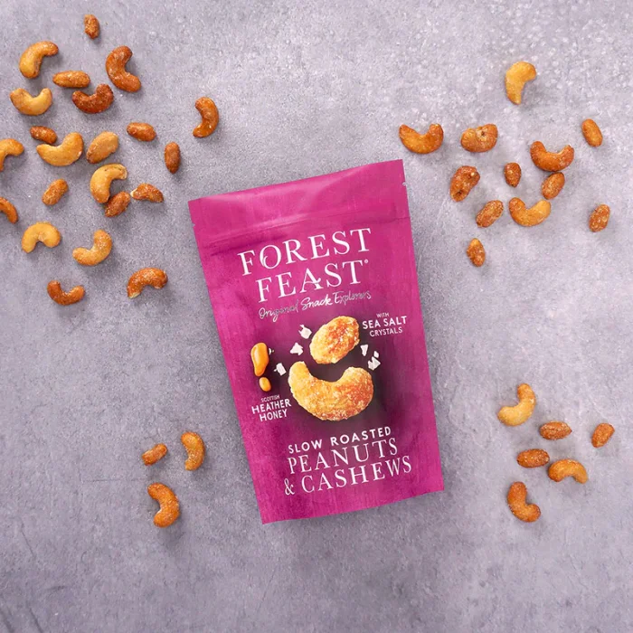 Arahide și Caju Glazurate cu Miere și Sare de Mare 120g Forest Feast