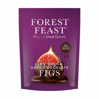 Smochine învelite în Ciocolată Belgiană Neagră 60% 140g Forest Feast Smochine învelite în Ciocolată Belgiană Neagră 60% 140g Forest Feast