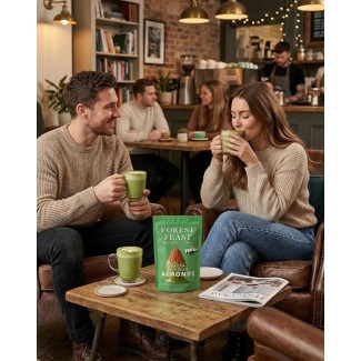 Migdale Invelite in Ciocolata cu Matcha 120g Forest Feast