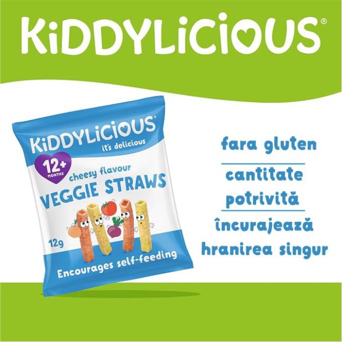 Sticksuri din Legume (Cartof, Mazare) și Orez cu aromă de Brânză +9luni 12g Kiddylicious