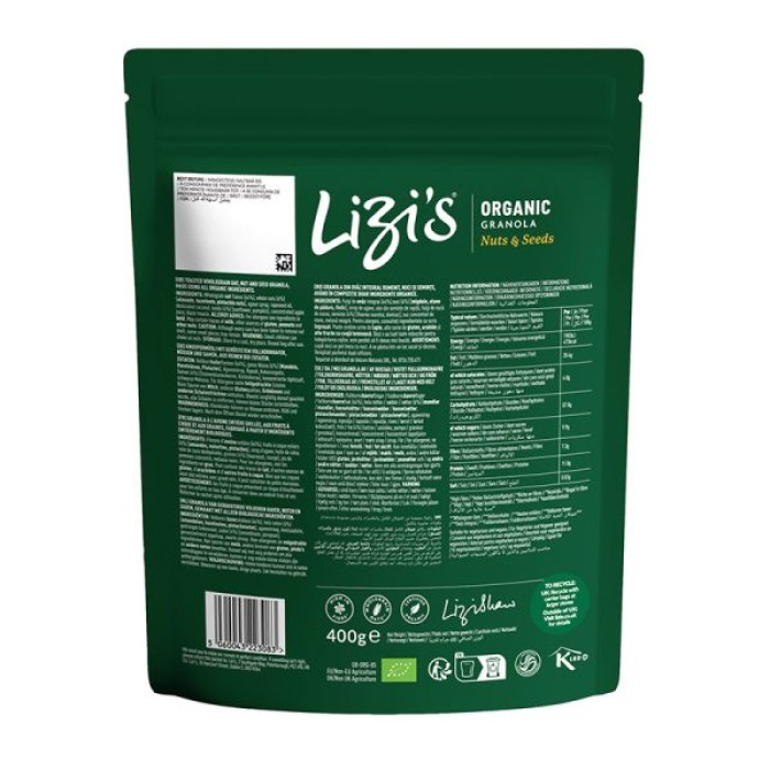 Granola Organic 400G Lizi's