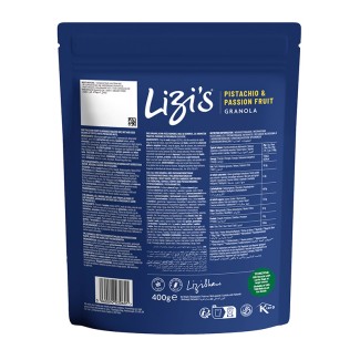 Granola cu fructul pasiunii și fistic 400G Lizi's Granola cu fructul pasiunii și fistic 400G Lizi's