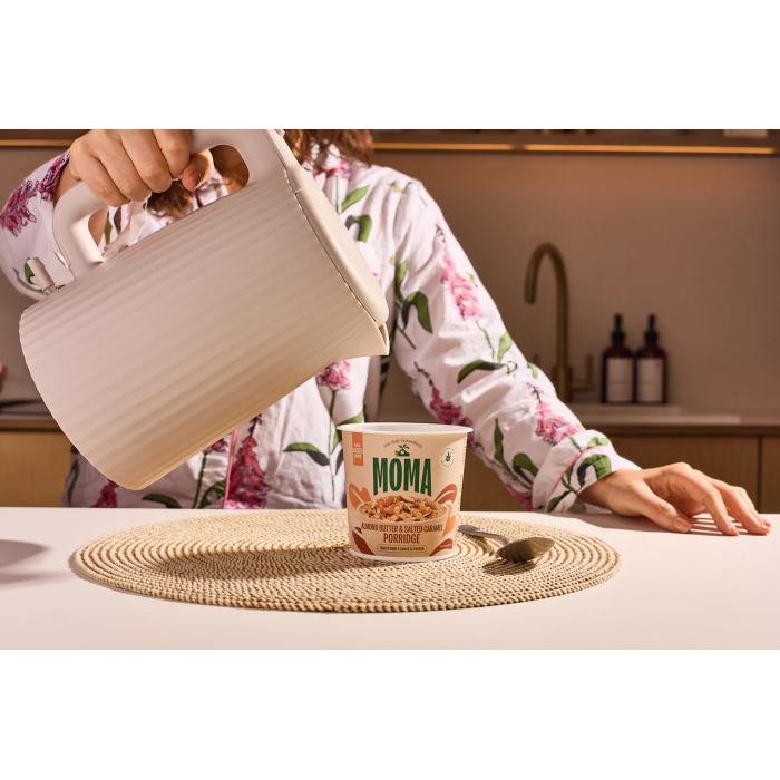 Ovăz fără gluten cu migdale și caramel sărat 55g Moma