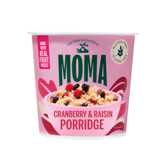 Ovăz fără gluten cu merișoare și stafide 70g Moma Ovăz fără gluten cu merișoare și stafide 70g Moma