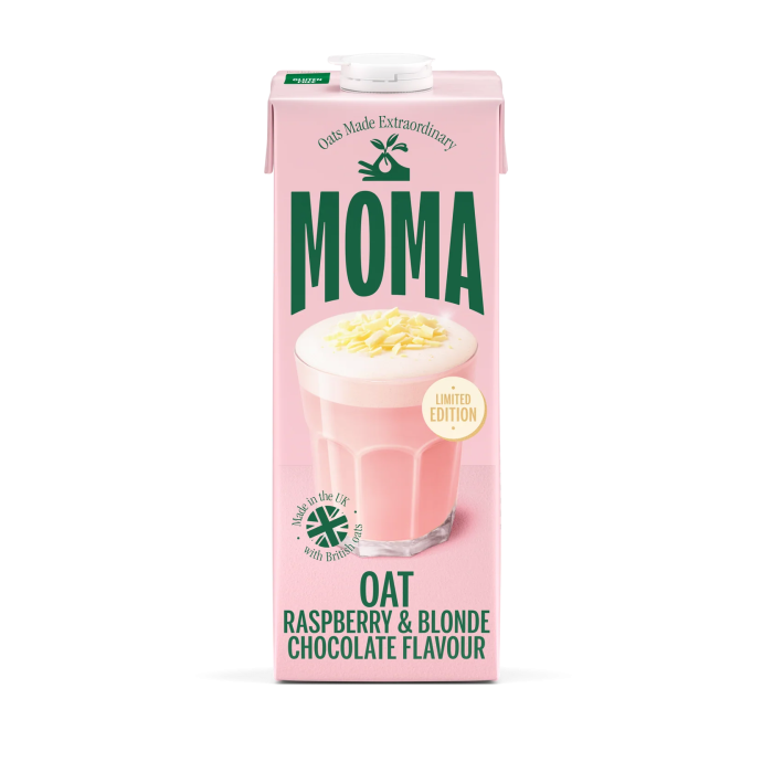 Băutură Vegetală din Ovăz cu Aromă de Zmeură și Ciocolată Albă Băutură Vegetală din Ovăz cu Aromă de Zmeură și Ciocolată Albă