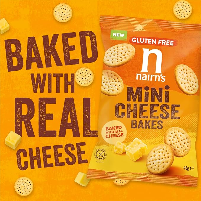 Mini Biscuiți cu Brânză Fară Gluten 45g Nairn's