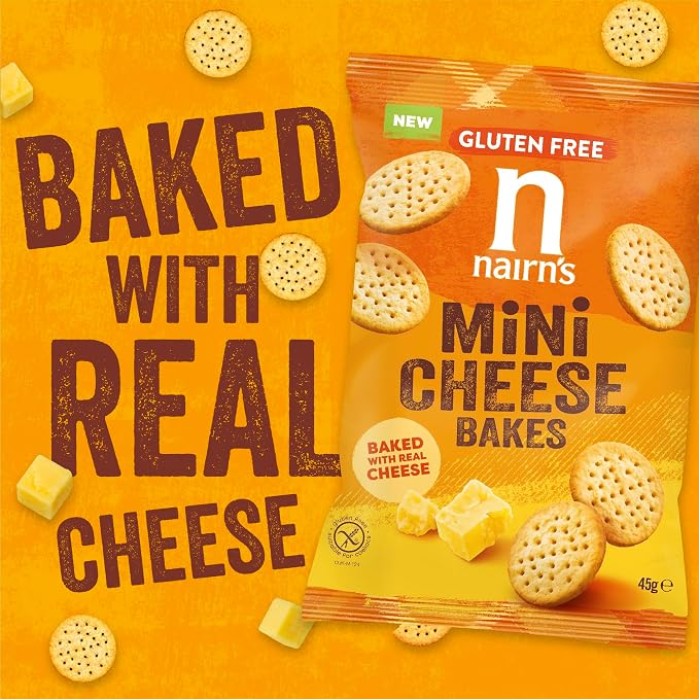 Mini Biscuiți cu Brânză Fară Gluten 45g Nairn's