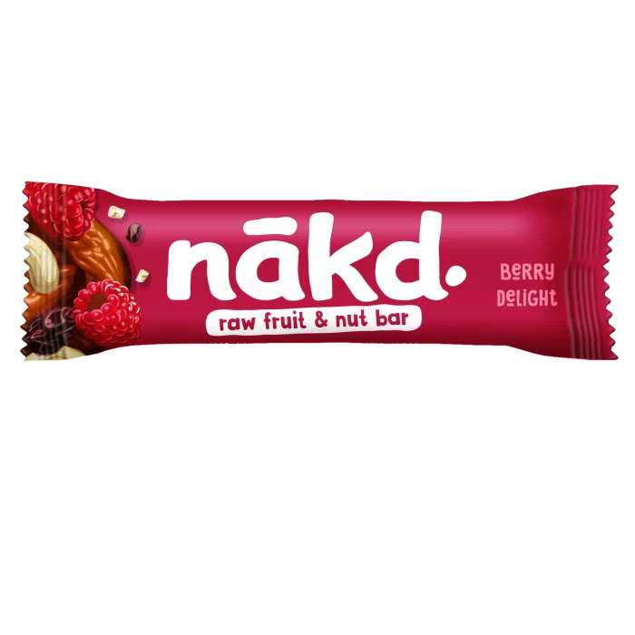 Baton raw vegan cu zmeură 35G Nakd