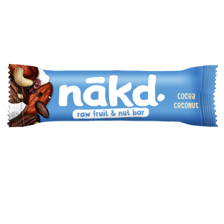 Baton raw vegan cu cacao și cocos 35G Nakd Baton raw vegan cu cacao și cocos 35G Nakd