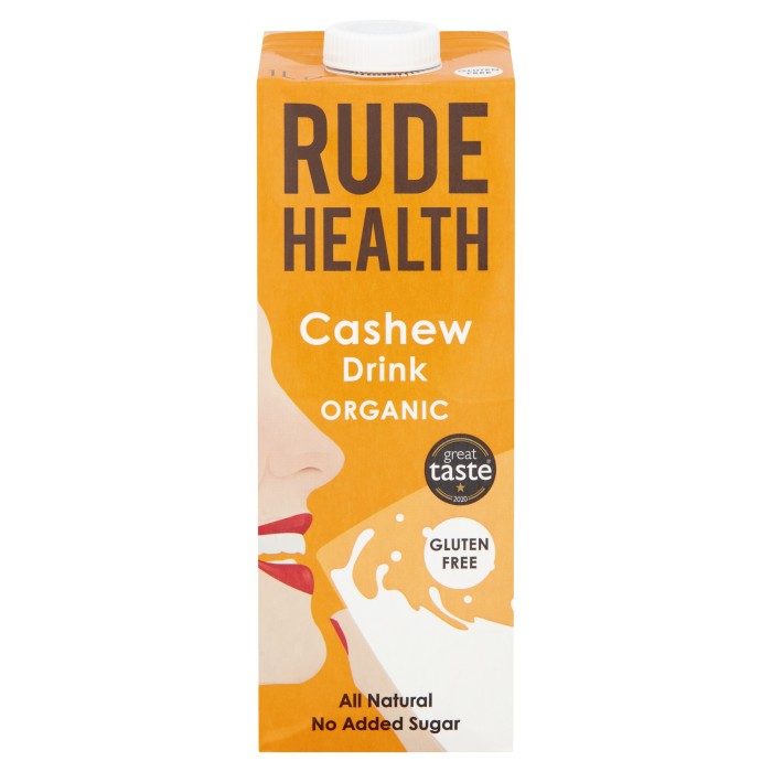 Lapte vegetal BIO din caju 1L Rude Health