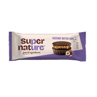 Ciocolată cu unt de alune de pădure Bio 34g Super Nature  Ciocolată cu unt de alune de pădure Bio 34g Super Nature