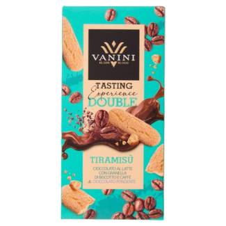 Ciocolată cu Lapte cu Bucăți de Biscuiți, Cafea și Ciocolată Neagră 85g Vanini