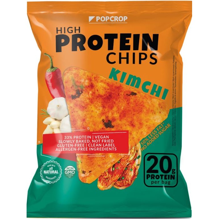 Chips-uri cu Proteină și Kimchi 60g Popcrop