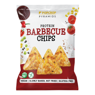 Chipsuri proteice coapte cu aroma de barbeque 60G Popcrop Chipsuri proteice coapte cu aroma de barbeque 60G Popcrop