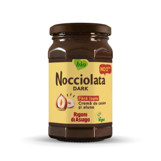 Nocciolata cremă BIO cu cacao și alune de pădure fără lapte 250g Rigoni di Asiago Nocciolata cremă BIO cu cacao și alune de pădure fără lapte 250g Rigoni di Asiago
