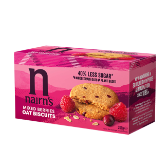 Biscuiți din ovăz integral cu fructe de pădure 200G Nairn's Biscuiți din ovăz integral cu fructe de pădure 200G Nairn's