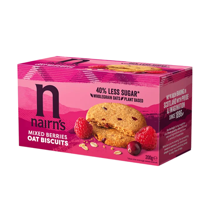 Biscuiți din ovăz integral cu fructe de pădure 200G Nairn's - NAR07