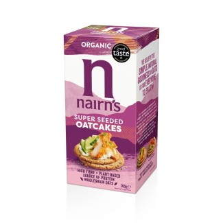 Pâinici organice din ovăz integral cu semințe chia 200G Nairn's Pâinici organice din ovăz integral cu semințe chia 200G Nairn's