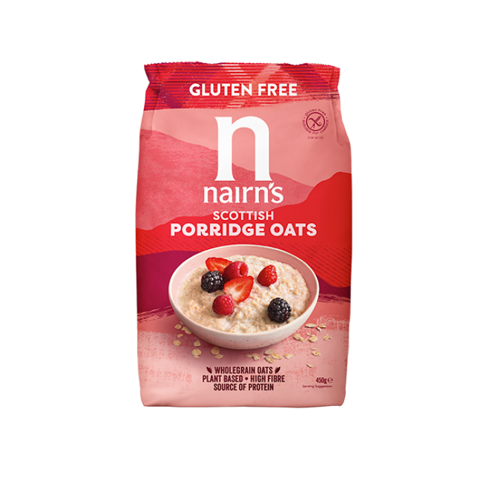 Porridge - fulgi de ovaz integral fara gluten 450G Nairn's