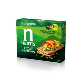 Felii de pâine crocantă cu rozmarin din ovăz integral fără gluten 150G Nairn's Felii de pâine crocantă cu rozmarin din ovăz integral fără gluten 150G Nairn's