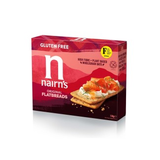 Felii de pâine crocantă din ovăz integral fără gluten 150G Nairn's Felii de pâine crocantă din ovăz integral fără gluten 150G Nairn's