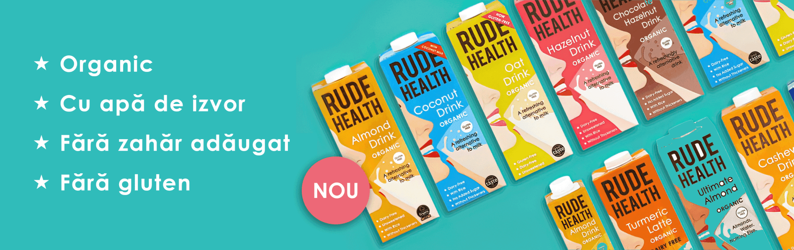 Rude Health – băuturi vegetale, granola și porridge bio