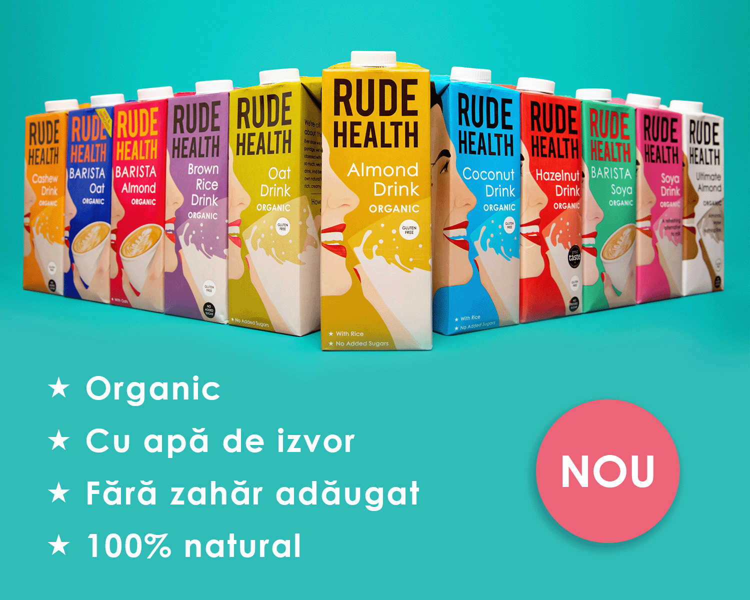 Rude Health – băuturi vegetale, granola și porridge bio